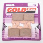 Plaquette de frein gold fren pour moto yamaha 1900 xvs a midnight star 2011 a 2013 avg / avd / embrayage ...