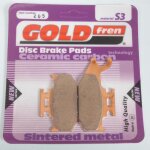 Plaquette de frein gold fren pour quad can - am 800 outlander max ltd 4x4 2007 a 2012 avd / 2m7a / b ...