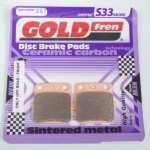 Plaquette de frein gold fren pour pour quad honda 500 trx fourtrax foreman s 4x4 2012 a 2012 avg / avd ...