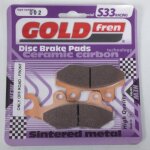Plaquette de frein gold fren pour pour quad kawasaki 820 kaf mule pro fx eps camo 2016 a 2017 avd / hgf ...