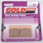 Plaquette de frein gold fren pour quad yamaha 350 yfm grizzly 4x4 2004 a 2014 avg / avd / fwa neuf