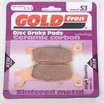 Plaquette de frein gold fren pour quad yamaha 550 yfm grizzly irs 2011 a 2014 avd / fwa neuf