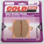 Plaquette de frein gold fren pour quad yamaha 660 yfm grizzly 2002 a 2008 ard / fwap / fwar / fwas / ...
