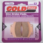 Plaquette de frein gold fren pour scooter garelli 50 xo 4t 2009 avg neuf