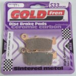 Plaquette de frein gold fren pour scooter kymco 50 looping 1998 avg neuf