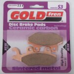 Plaquette de frein gold fren pour scooter suzuki 400 an burgman 2007 a 2015 avg / sans abs / k7 / zk7 ...