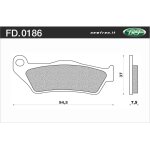 Plaquette de frein newfren fd0186 be organique yamaha versity 300