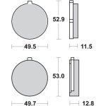 Plaquette de frein sbs p515 - hf moto Plaquette de frein sbs p515 - hf moto