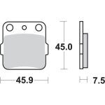 Plaquette de frein sbs p592 - si moto