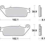 Plaquettes de frein sbs p627 - hs moto