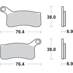 Plaquette de frein sbs p866 - rsi racing