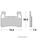 Plaquette de frein vesrah pour moto honda 1000 vtr sp2 2002 a 2007 avg / avd neuf