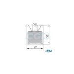 Plaquette frein vtt 22 clarks sintered adapt. hope enduro4 / dh4 / m4 (pr)