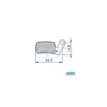 Plaquette frein vtt 29 clarks adapt. marta 2002 - 2008 / marta sl (pr) semi metallique