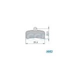 Plaquette frein vtt 36 clarks sintered adapt. shimano saint / zee m640 / 810 / 820 (pr)