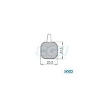 Plaquette frein vtt 41 clarks adapt. tektro lo hydraulique / mecanique (pr) organique