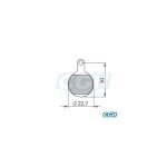 Plaquette frein vtt 43 clarks sintered adapt. tektro iox / lyra (pr)