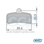 Plaquette vtt shimano saint semi metal
