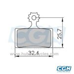 Plaquette vtt shimano xtr / xt semi metal