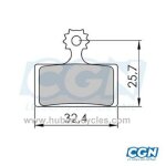 Plaquette vtt sintered shimano xtr / xt