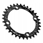 Plateau rond pour vlo monovitesse bcd 104 mm 32 dents noir