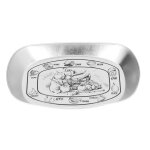 Plateau de service alimentaire en fer blanc, vaisselle de camping, assiette de fruits portable pour pique ...