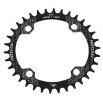 Plateau de v�lo 104bcd 34 dents ovale etroit large, manivelle etoile, disque, pi�ces de cyclisme, noir ...