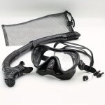 De plonge sous - marine professionnel en silicone et tube respiratoire, lunettes de plonge en apne ...