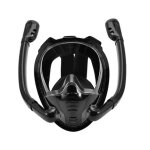 De plonge plein visage 180 silicone panoramique dry top eau de plonge lunettes de natation avec 2 snorkeling ...