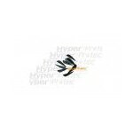 Plumes plastique paraboliques noires (x10)