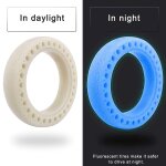Pneu en caoutchouc pour trottinette electrique xiaomi m365, solide et lumineux, fluorescent, nid d'abeille, ...