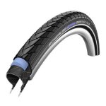 Pneu de cyclisme schwalbe marathon plus hs440 26x2. 00 rigide noir avec bande r�fl�chissante