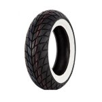 Pneu a flanc blanc 130 / 70 - 12 mitas mc - 20 monsum tl 62p pour moto scooter 573176
