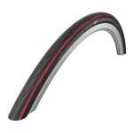 Pneu de route schwalbe lugano hs471 rigide 700 x 25 noir rouge
