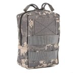Pochette tactique militaire molle, sac de taille edc molle, sac de ceinture a fermeture eclair, airsoft, ...