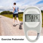 Podomtre numrique, compteur de pas de course, distance de marche, moniteur de calories pour les exercices ...