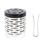 Pole de camping portable, chauffage a gaz, en acier inoxydable, couvercle multifonction, accessoires ...