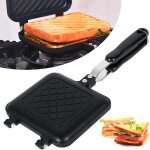Poêle a sandwich antiadhésive double face, grille - pain de camping pour cuisinière a gaz, pour la maison, ... Poêle a sandwich antiadhésive double face, grille - pain de camping pour cuisinière a gaz, pour la maison, ...