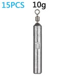 Le poids de pche 15pcs / lot plombs 7 moules 3. 5g 5g 10g tube 20g 14g ¿ pendentif en mtal verticale ...