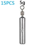 Le poids de pche 15pcs / lot plombs 7 moules 3. 5g 5g 10g tube 20g 14g ¿ pendentif en mtal verticale ...