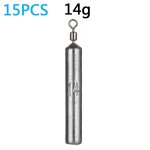 Le poids de pche 15pcs / lot plombs 7 moules 3. 5g 5g 10g tube 20g 14g ¿ pendentif en mtal verticale ...