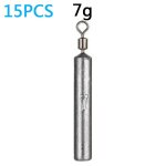 Le poids de pche 15pcs / lot plombs 7 moules 3. 5g 5g 10g tube 20g 14g ¿ pendentif en mtal verticale ...