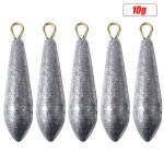Poids de p�che en forme de feuille de saule, pendentif en forme de balle, accessoires de plein air, 10g ...