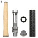 Poign�e de canne a p�che en li�ge, 1 ensemble, kit de si�ge de moulinet de p�che en plein air, offre ...