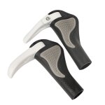 Poign�e ergonomique de guidon de v�lo en alliage d'aluminium et caoutchouc, antid�rapante, r�sistante ...