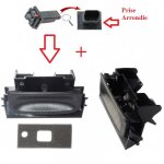 Poign�e de coffre electrique avec contacteur prise ronde - peugeot 206 berline bicorps trois ou cinq ...