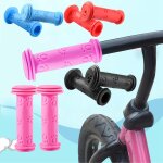 Poign�es de guidon antid�rapantes en caoutchouc, 1 paire, color�es, bleu, rouge, pour enfants, v�lo, ...