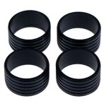 Poigne de raquette de tennis extensible, anneau en caoutchouc, bande de surgrips, 4 pices - type black ...