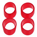 Poigne de raquette de tennis extensible, anneau en caoutchouc, bande de surgrips, 4 pices - type red ...