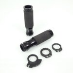 Poign�e tuning mad Ø22mm aluminium noir embout ouvert pour moto scooter neuf